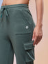 Women Solid Straight Fit Cargo Trackpants with TECHNOCOOL+