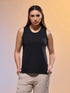 Women Solid Slim Fit Round Neck Tank Top with COTFLEX