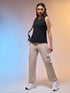 Women Solid Slim Fit Round Neck Tank Top with COTFLEX