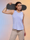 Women Solid Slim Fit Round Neck Tank Top with COTFLEX