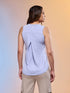 Women Solid Slim Fit Round Neck Tank Top with COTFLEX