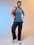 Women Solid Slim Fit Round Neck Tank Top with COTFLEX