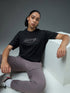 Women Printed Regular Fit Round Neck T-shirt with COTFLEX