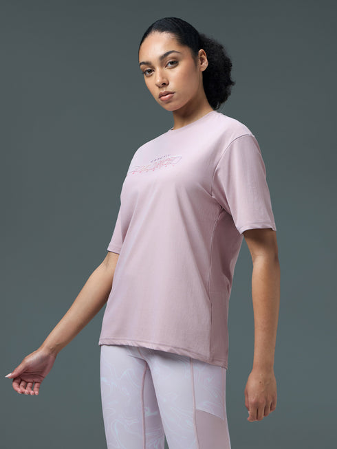 Women Printed Regular Fit Round Neck T-shirt with COTFLEX