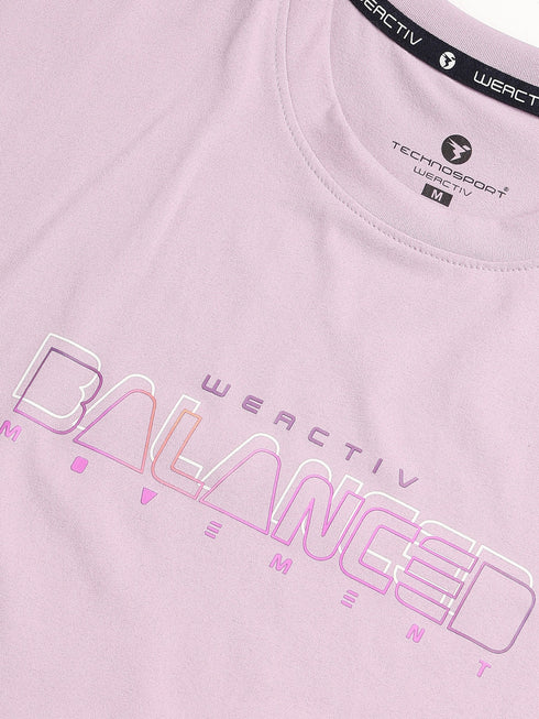 Women Printed Regular Fit Round Neck T-shirt with COTFLEX