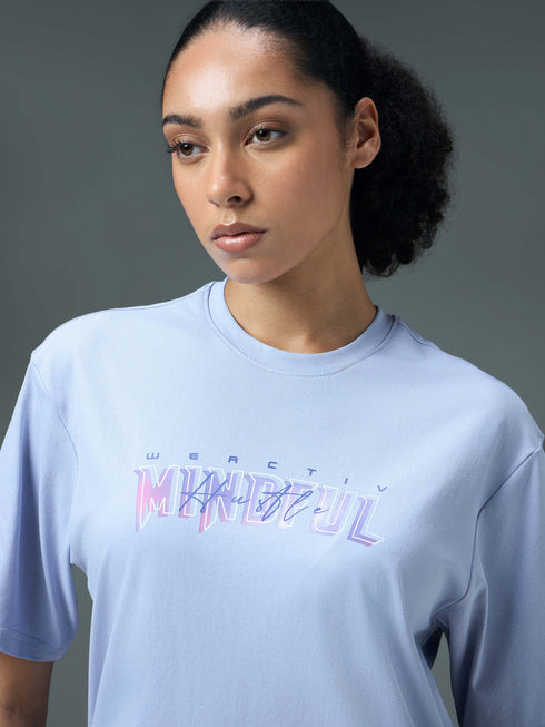 Women Printed Regular Fit Round Neck T-shirt with COTFLEX
