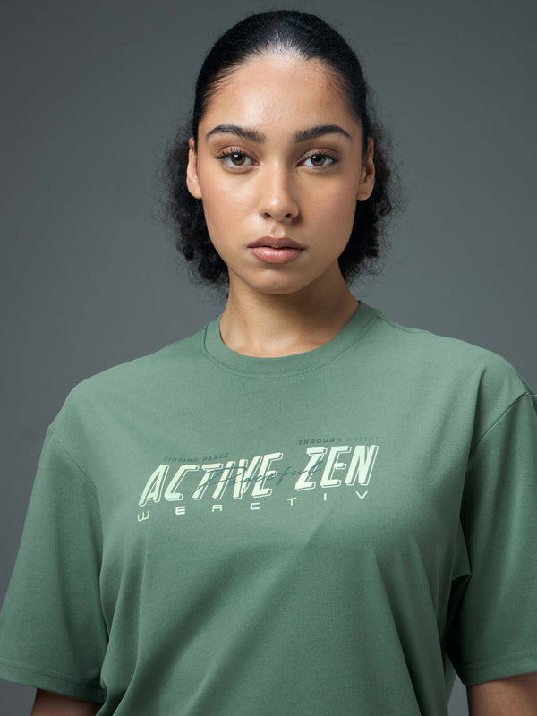Women Printed Regular Fit Round Neck T-shirt with COTFLEX
