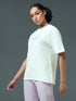 Women Printed Regular Fit Round Neck T-shirt with COTFLEX