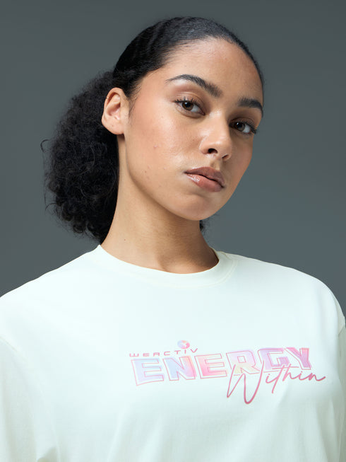 Women Printed Regular Fit Round Neck T-shirt with COTFLEX
