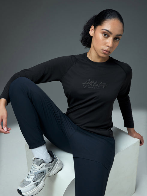 Women Printed Slim Fit Round Neck Sports Tee for Yoga & Fitness with TECHNOCOOL+