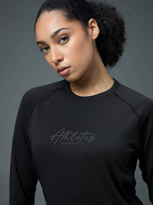 Women Printed Slim Fit Round Neck Sports Tee for Yoga & Fitness with TECHNOCOOL+