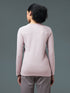 Women Printed Slim Fit Round Neck Sports Tee for Yoga & Fitness with TECHNOCOOL+