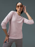 Women Printed Slim Fit Round Neck Sports Tee for Yoga & Fitness with TECHNOCOOL+