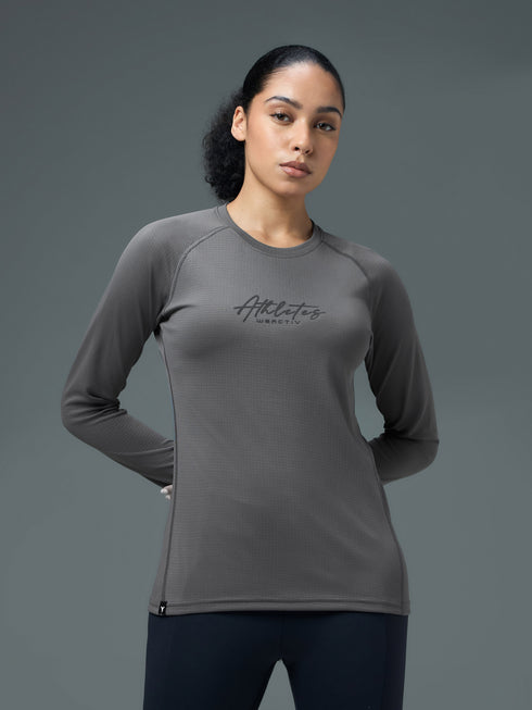 Women Printed Slim Fit Round Neck Sports Tee for Yoga & Fitness with TECHNOCOOL+