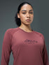 Women Printed Slim Fit Round Neck Sports Tee for Yoga & Fitness with TECHNOCOOL+