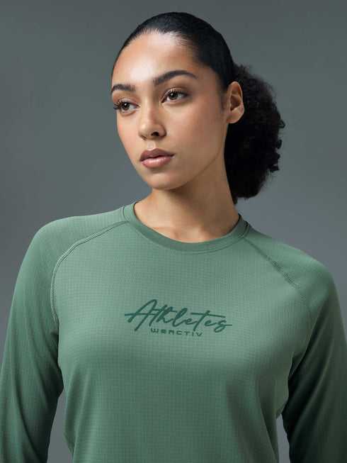 Women Printed Slim Fit Round Neck Sports Tee for Yoga & Fitness with TECHNOCOOL+