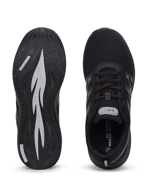WENDIGO Black Men's Running Shoes