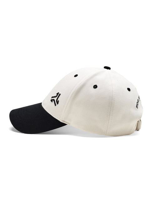 Dual Color Cotton Off White Unisex Cap