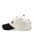 Dual Color Cotton Off White Unisex Cap