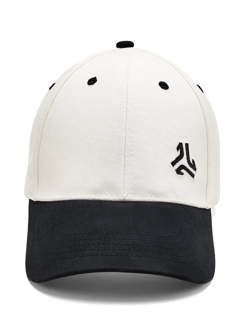 Dual Color Cotton Off White Unisex Cap