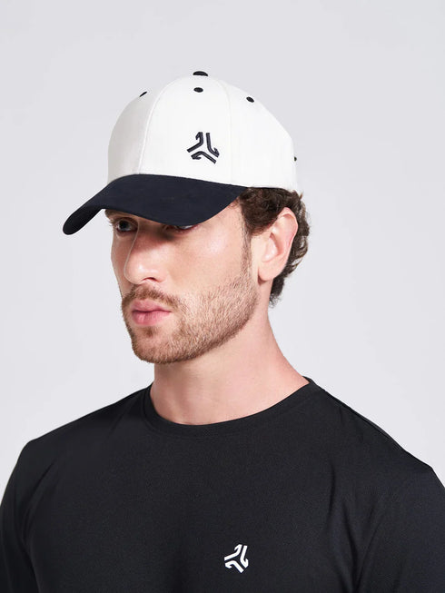 Dual Color Cotton Off White Unisex Cap