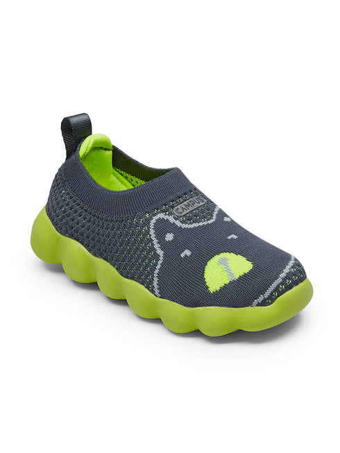 WHRIL Grey Kids Walking Shoes