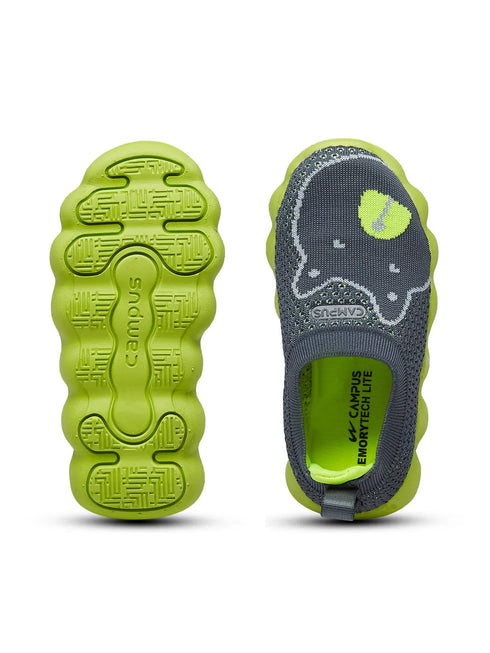 WHRIL Grey Kids Walking Shoes