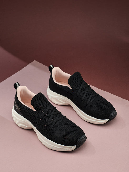 WILLO Black Women's Walking Shoes
