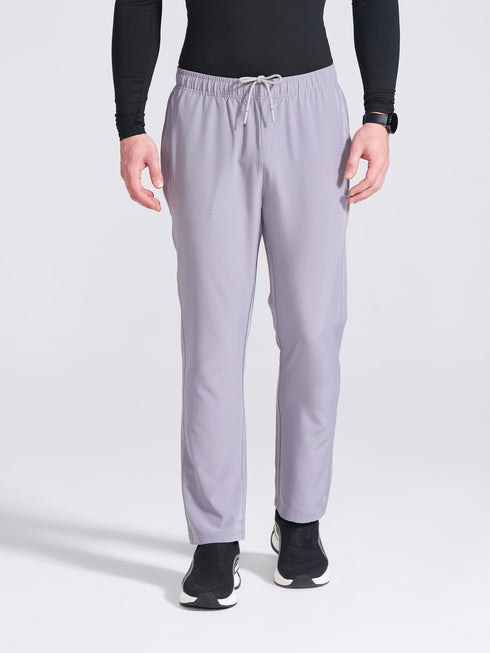 Men's Grey Regular Fit Track Pants