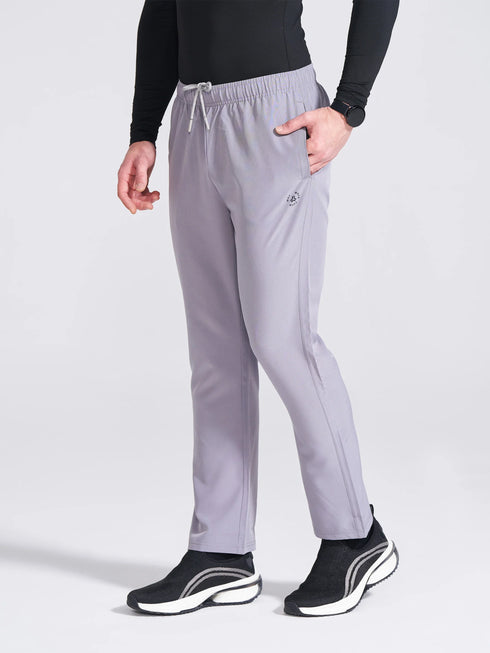 Men's Grey Regular Fit Track Pants