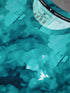 Men Abstract Print Slim Fit Crew Neck T-shirt with TECHNO COOL+