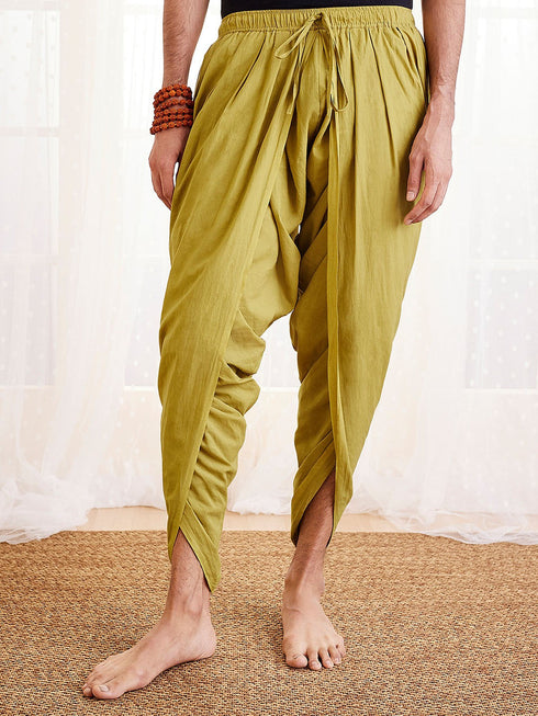 Men's Mustard Cotton Dhoti