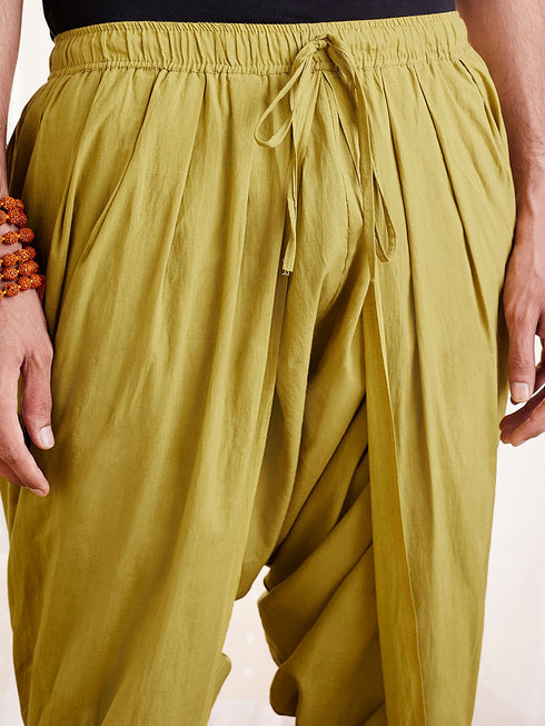 Men's Mustard Cotton Dhoti