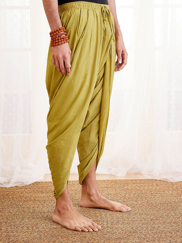 Men's Mustard Cotton Dhoti