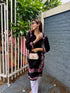 Taniya in Rayaon Chikankari Kurta in Black Pink Hand Embroidery