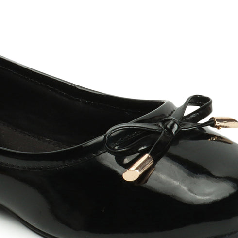 Women's Round Toe Bow Detail Ballerinas