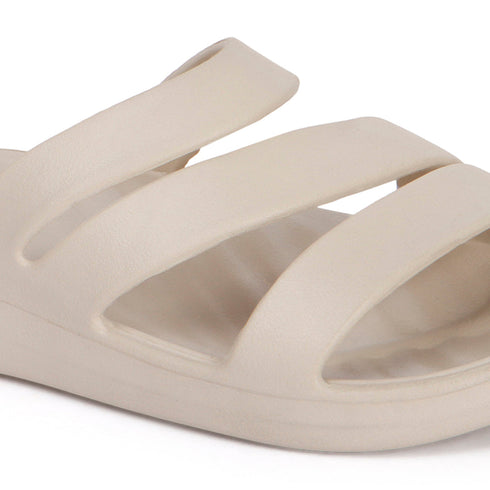 Women's Three-Strap Platform Comfort Slides