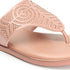 Women's Beautifully Embellished Wide Thong Strap Thong Sandals