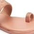 Women's Embellished Toe Ring Flat Sandals