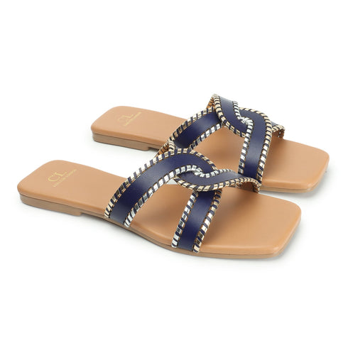 Women's Criss-Cross Strap Flat Sandals