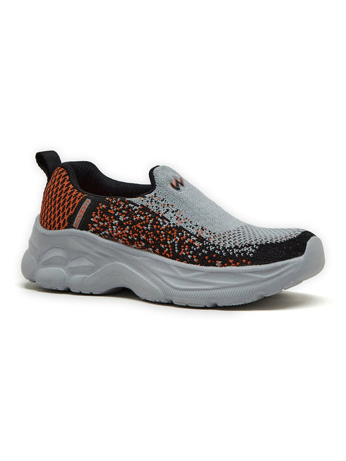 ZIP KIDS Grey Kids Walking Shoes