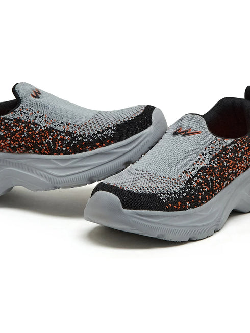 ZIP KIDS Grey Kids Walking Shoes