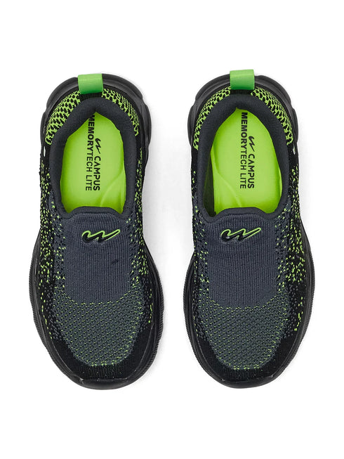 ZIP KIDS Green Kids Walking Shoes
