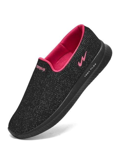 ZOE PLUS Black Women's Walking Shoes