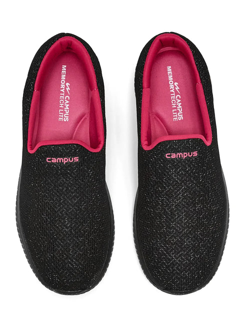 ZOE PLUS Black Women's Walking Shoes