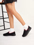 ZOE PLUS Black Women's Walking Shoes