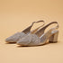 Zohra Embellished Slingback Heels