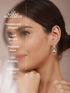 925 Sterling Silver Rhodium Plated CZ Jhumka Earrings