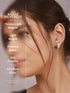925 Sterling Silver Rhodium Plated CZ Studded Small Hoop Earrings