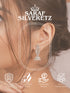 925 Sterling Silver Cubic Zirconia Leafy Jhumka Earrings